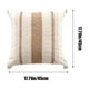 thumbnail image 4 of Funda de cojín blanca con borlas bordadas | 45x45cm Funda de cojín cuadrada decorativa suave | Cojín decorativo para sofá y mesilla de noche con cremallera oculta, 4 of 7