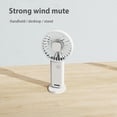 thumbnail image 3 of Ventilador Mini portátil Carga USB Refrigeración 3 velocidades Ventiladores pequeños para exteriores Blanco, 3 of 7