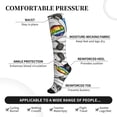 thumbnail image 3 of Lsque Panda with Sun glasses Pattern Sport Compression Socks for Men & Women 15-20 mmHg Knee High Nurse Pregnant Running Medical and Travel Athletic, 3 of 6