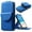 Blue, variant on Feishell Crossbody Wallet Case for Google Pixel 9 Pro XL,Durable PU Leather Vertical Flip Kickstand Magnetic Button Credit Card Slots Handbag Phone Case with Wrist & Shoulder Strap,Black