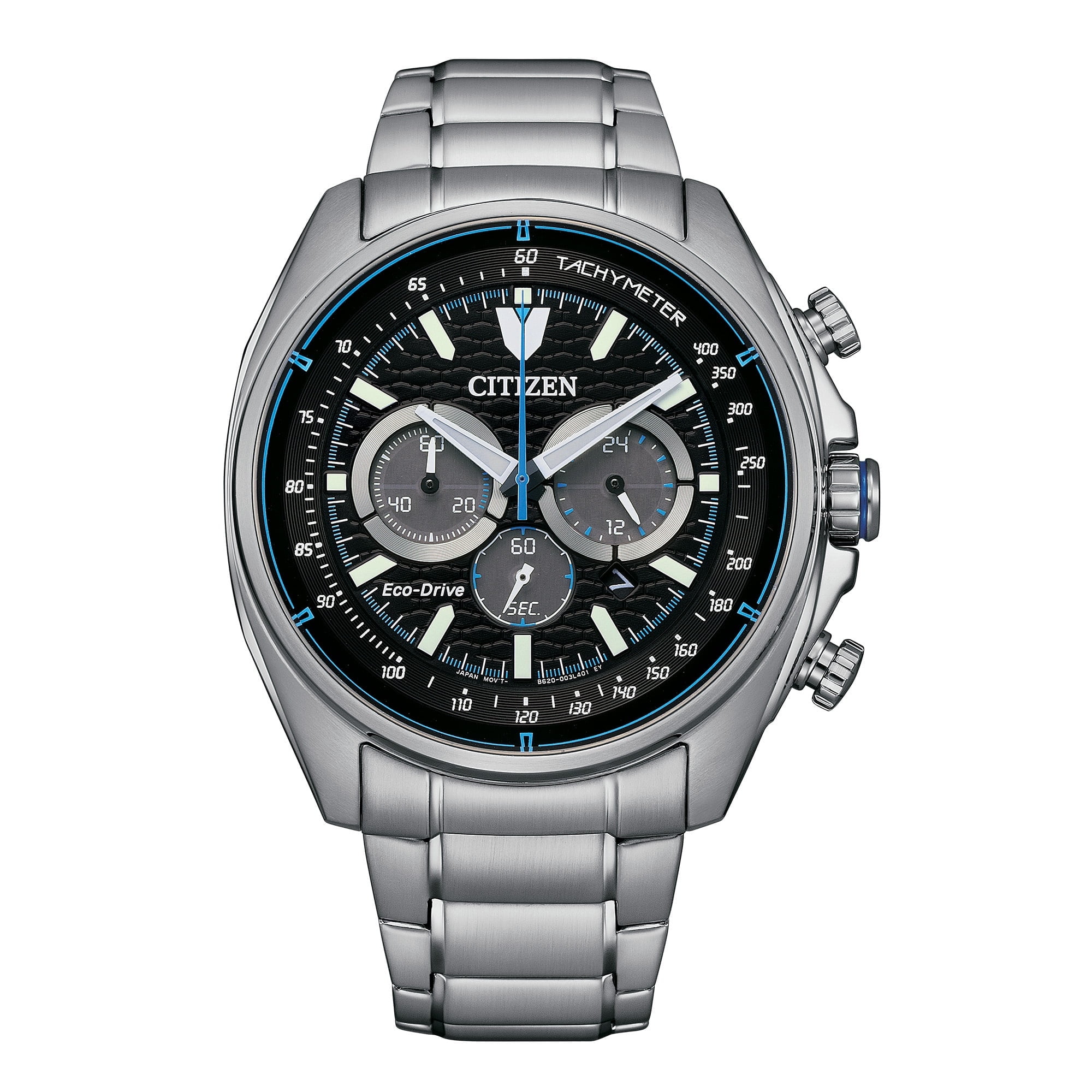 Citizen Men's Eco-Drive Weekender Stainless Blue Dial Bracelet