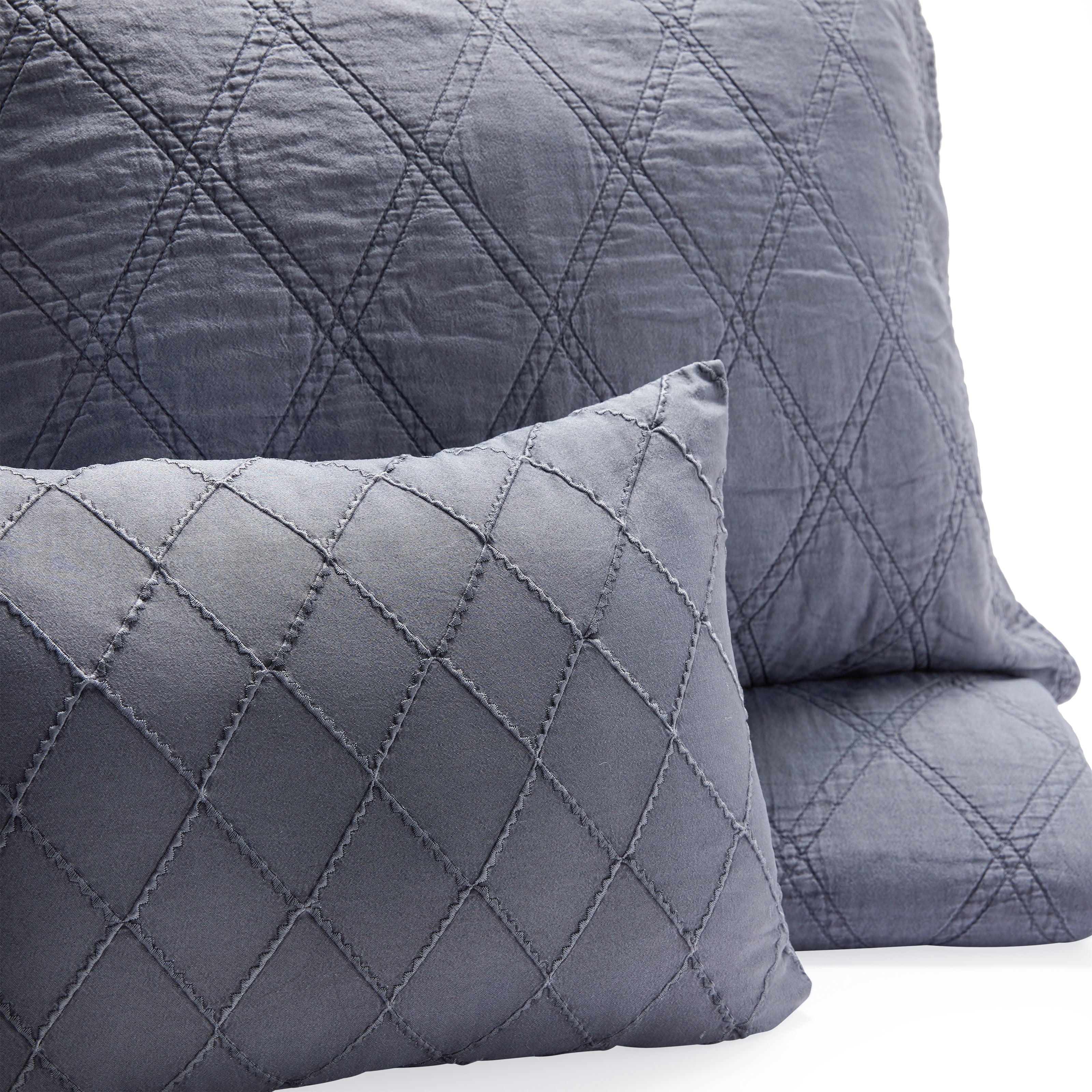 MoDRN Scandinavian 5 Piece Washed Microfiber Quilt Set