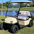 thumbnail image 4 of Pzuqiu Golf Themed 2-Piece Golf Cart Seat Cover Set - Pink Bow & Golf Cart Print - Breathable Stretchable Protector for EZGO, Club Car & Yamaha, 4 of 10