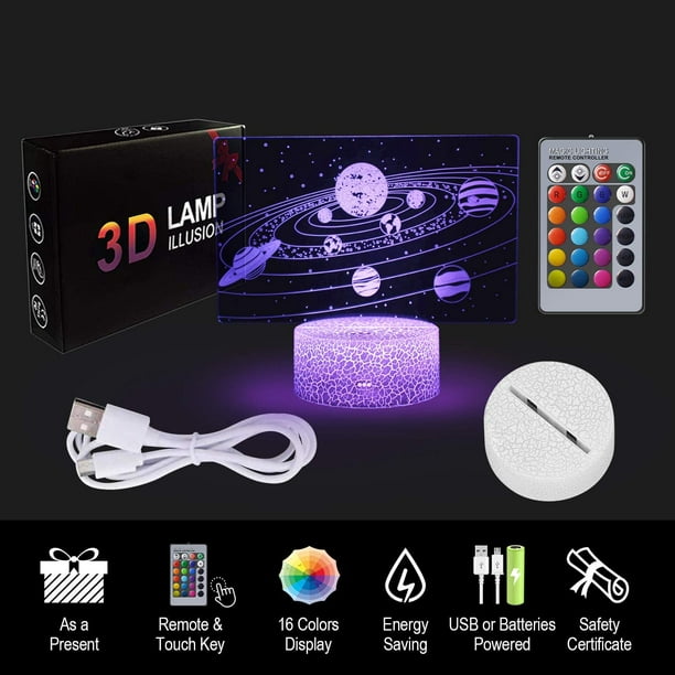 3D Lampe Illusions Fortnite Jeu Logo Lampe Veilleuse LED USB 7