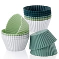 thumbnail image 4 of Viflosae Circulaire d'Aubaines 12 Pcs Outil de Cuisson pour Muffins Cupcakes Réutilisable Tasse à Pudding Ronde Articles en Solde pour la Journée, 4 of 9