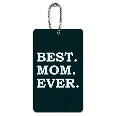 Best Mom Ever Luggage Card Suitcase Carry-On ID