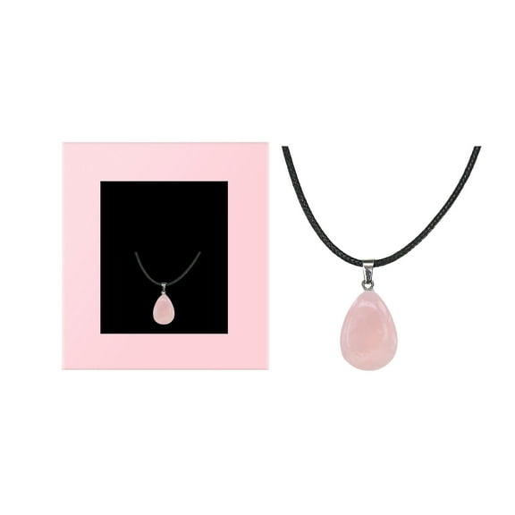 Womens Necklaces Trendy Women Jewelry Teardrop Water Drop Opal Rock Natural Quartz Stone Pendant Necklace Jewellery