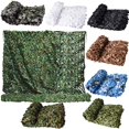 thumbnail image 2 of Red de camuflaje para caza, red de camuflaje para coche, carpa, toldo, malla de sombra, color negro, verde, azul, beige, red de camuflaje forestal, 4 x 4 m, 3 x 6 m, 2 x 3 m, 2 of 5