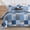Blue/Navy/Grey, variant on DUOHONG 100% Cotton King Quilt Set,106x98 Reversible Lightweight Plaid Patchwork Quilted Bedspread, 3-Piece Charcoal Beige Brown Quilt Comforter with Pillow Shams