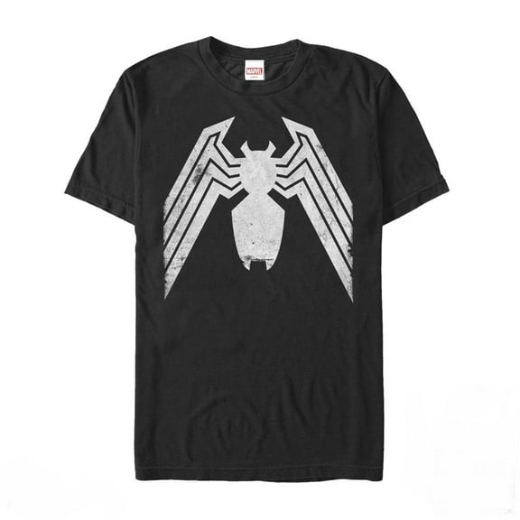 Men's Marvel Venom Distressed Logo Graphic Tee Black Small