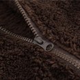 thumbnail image 4 of EeaseMX Abrigo de peluche con capucha para bebé, cálido abrigo de invierno de felpa para bebé (café oscuro, 110 cm de altura), 4 of 8