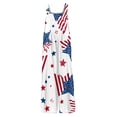 thumbnail image 5 of Iaqnaocc 4th Of July Outfits for Women Patriotic American Flag Stars Jumpsuits for Women Festival Sleeveless Wide Leg Summer Adjustable Strap Plus Size Jumpsuits Rompers Blue L, 5 of 6