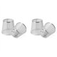 thumbnail image 1 of Paquete de 4 pantallas de gasa con clip para candelabro NQ plateado, 1 of 5
