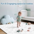 thumbnail image 4 of PIGLOG Baby Play Mat, 72" x 48" Extra Large Interlocking Foam Tiles, 6-Piece Waterproof Floor Mat for Crawling & Tummy Time, Non-Slip, Easy to Clean - Arrow Pattern for Nursery & Playroom, 4 of 9