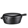 thumbnail image 2 of Enameled 2-In-1 Cast Iron Multi-Cooker Heavy Duty Skillet and Lid Set, Versatile Non, 2 of 8