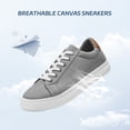 thumbnail image 3 of Unisex Adult Fashion Canvas Shoes Women’s Men’s Low Top Sneakers Breathable Lightweight Casual Walking Running Sneakers, 3 of 6