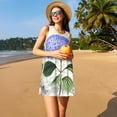 thumbnail image 3 of Xecao Robe Vintage à Fleurs pour l'Été pour Femmes Robes Décontractées de Plage Sans Manches avec Poches, 3 of 7