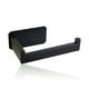 thumbnail image 2 of Billuyoard Colgador de acero inoxidable, soporte cuadrado para el hogar, soporte de papel a prueba de herrumbre, superficie lisa, gran capacidad de carga, Juegos de accesorios de baño Negro Billuyoard HA4513-02B, 2 of 6