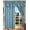 Blue, variant on SET OF 2 PENELOPIE CURTAIN PANELS WITH ATTACHED AUSTRIAN VALANCE 84 inches long window, BLUE
