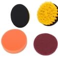 thumbnail image 4 of Powkky 6Pcs/Set Drill Brush Scrub Pads Kit Bathroom Kitchen Floor Surfaces Cleaning Scrubber Tool, 4 of 10