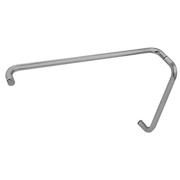 CRL BMNW12X24BN Brushed Nickel 12" Pull Handle and 24" Towel Bar BM Series Combination Without Metal Washers