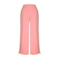 thumbnail image 5 of CFLVAEK Barrel Sweatpants for Women Loose Fit Wide Leg Sweatpant Casual High Waisted Long Pants Streetwear Pink S, 5 of 9