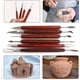 thumbnail image 4 of Juego de Herramientas para esculpir arcilla, 6 piezas, Kit de herramientas para cerámica con mango de madera para escultura de cerámica, artesanías de cerámica, 4 of 5