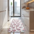 thumbnail image 4 of White Cow Milk Strawberry Pattern Kitchen Rug Mat,Kitchen Runner Rugs Non Skid Washable,Decorative Kitchen Floor Mats for Kitchen,Sink,Laundry,17"x47.2", 4 of 7