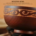 thumbnail image 5 of Mongolian Style Wooden Bowl Soup Salad Rice Noodle Bowls Ethnic Natural Wood Kids Tableware, 5 of 7