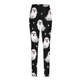 thumbnail image 4 of WMTBSRSW Halloween Leggings for Women Cute Ghost Print High Waisted Yoga Legging Stretchy Slim Fit Brushed Lined Workout Athletic Pants Black X-Large, 4 of 5
