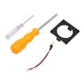 thumbnail image 4 of Kit de montaje de ventilador de impresión 3D de repuesto para consola de juegos Kit de marco de ventilador de refrigeración para Gamecube Noctua Negro, 4 of 12