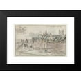 thumbnail image 2 of Josua de Grave 24x17 Black Modern Framed Museum Art Print Titled - View of the Walls of Maastricht with the Onze-Lieve-Vrouwekerk in the Background (1670), 2 of 5
