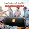 thumbnail image 2 of Portable Outdoor Wireless Subwoofer Speaker with Charging Cable and Auxiliary Cable - Wireless Audio Subwoofer Insert Card U Disk 3D Surround Sound, T, 2 of 4