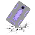 thumbnail image 5 of GoldCherry For Galaxy Tab A 8.0 Case 2018,Three Layer Shockproof Armor Defender Full-Body Kid Friendly Protective Cover with Stand for Samsung Galaxy Tab A 8.0 SM-T387/T387v(Gray+Purple), 5 of 7