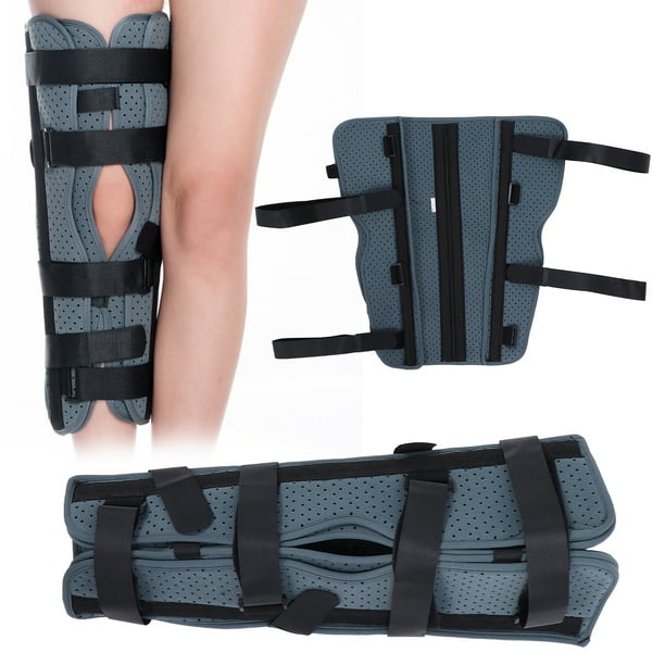 Senjay Full Leg Brace,Leg Brace,Adjustable Knee Immobilizer Joint