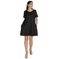 thumbnail image 4 of Inkmeso Swing Dress With Pockets Summer Cotton Tunic Tshirt Dress For Women, 4 of 7