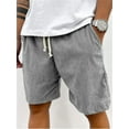 thumbnail image 5 of Mokaloha Mens Shorts, Pacificozy Men's Shorts, Casual Corduroy Drawstring Elastic Waist Loose Fit Beach Short with Pockets, 5 of 7