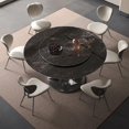 thumbnail image 2 of Living Room Dining Table Modern Makeup Console Luxury Kitchen Table Versatile Apartment Juegos De Comedor Office Furniture My Lux Decor Round, 2 of 12