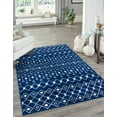 thumbnail image 2 of Rugs.com Moroccan Trellis Collection Rug – 6' x 9' Navy Blue Medium Rug Perfect For Bedrooms, Dining Rooms, Living Rooms, 2 of 7