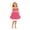 Hot Pink, variant on SUYIDA Girls Striped Colorful Tiered Straps Dress, Playful Printed Festive Design, Cute Party Outfit for Tween Girls