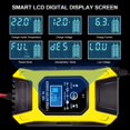 thumbnail image 2 of Chargeur de Batterie Intelligent 7A/12V Chargeur de Moto Rapide Portable avec Mode de Réparation de Protection d'Affichage LCD pour Voiture Moto Auto Jaune, 2 of 5