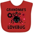 thumbnail image 3 of Inktastic Valentine's Day Grandma's Lovebug Girls Baby Bib, 3 of 4
