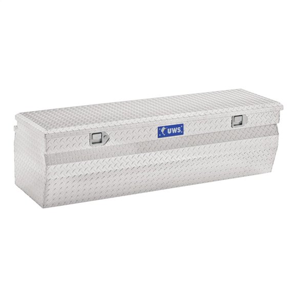 UWS TBC-60-W Tool Box Chest Wedged; Single Lid; Diamond Tread; Bright; Aluminum; 20-3/8 Inch Width x 60-3/4 Inch Length x 18-1/2 Inch Height
