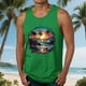 thumbnail image 2 of Casual Tops de Verano de la Moda de los Hombres sin Mangas Impreso Cuello Redondo, Camisa Ligera Y Cómoda para Diario, 2 of 5