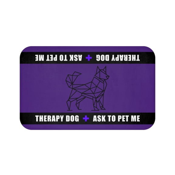 Therapy Service Dog Travel Mat, Portable Comfort Mat for Service & Therapy Dogs 34" x 21"