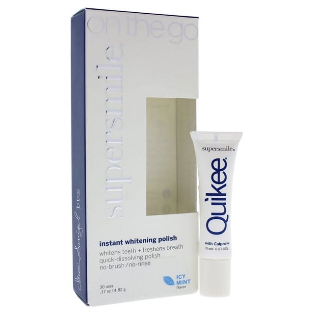 Polaco de blanqueamiento instantáneo de Quikee por supersmile para unisex - 0.17 oz de blanqueamiento pulido Supersmile Supersmile