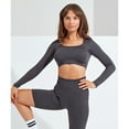 thumbnail image 3 of TriDri Womens Ribbed Seamless 3D Crop Top, 3 of 4