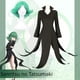 thumbnail image 2 of Disfraz de Cosplay de One Punch Man Tornado of Terror Senritsu No Tatsumaki, peluca, vestido negro, traje para mujer y niña, Halloween, niño y adulto, 2 of 4