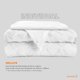 thumbnail image 2 of Juego de Funda para Edredon Duvet Dreamlab, Tamaño Individual, Color Blanco, 2 Piezas, 2 of 9