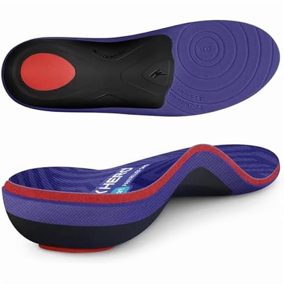 ccwmincc WalkHero Plantar Fasciitis Insoles Pain Relief - Arch Support Inserts, Total Support,Flat Feet Orthotic Insoles for Standing All Day and Lasting Comfort Mens 7-7.5 | Womens 9-9.5
